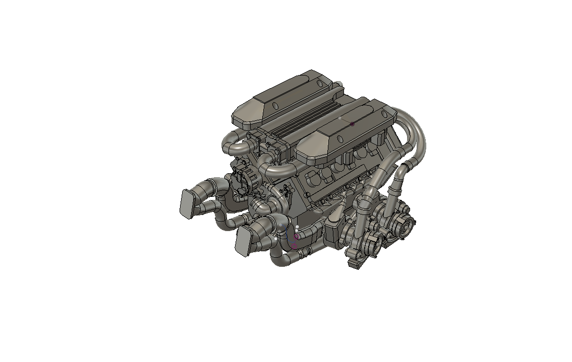 Bugatti Chiron Engine – PCL resin models